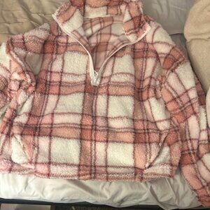 checkered fleece